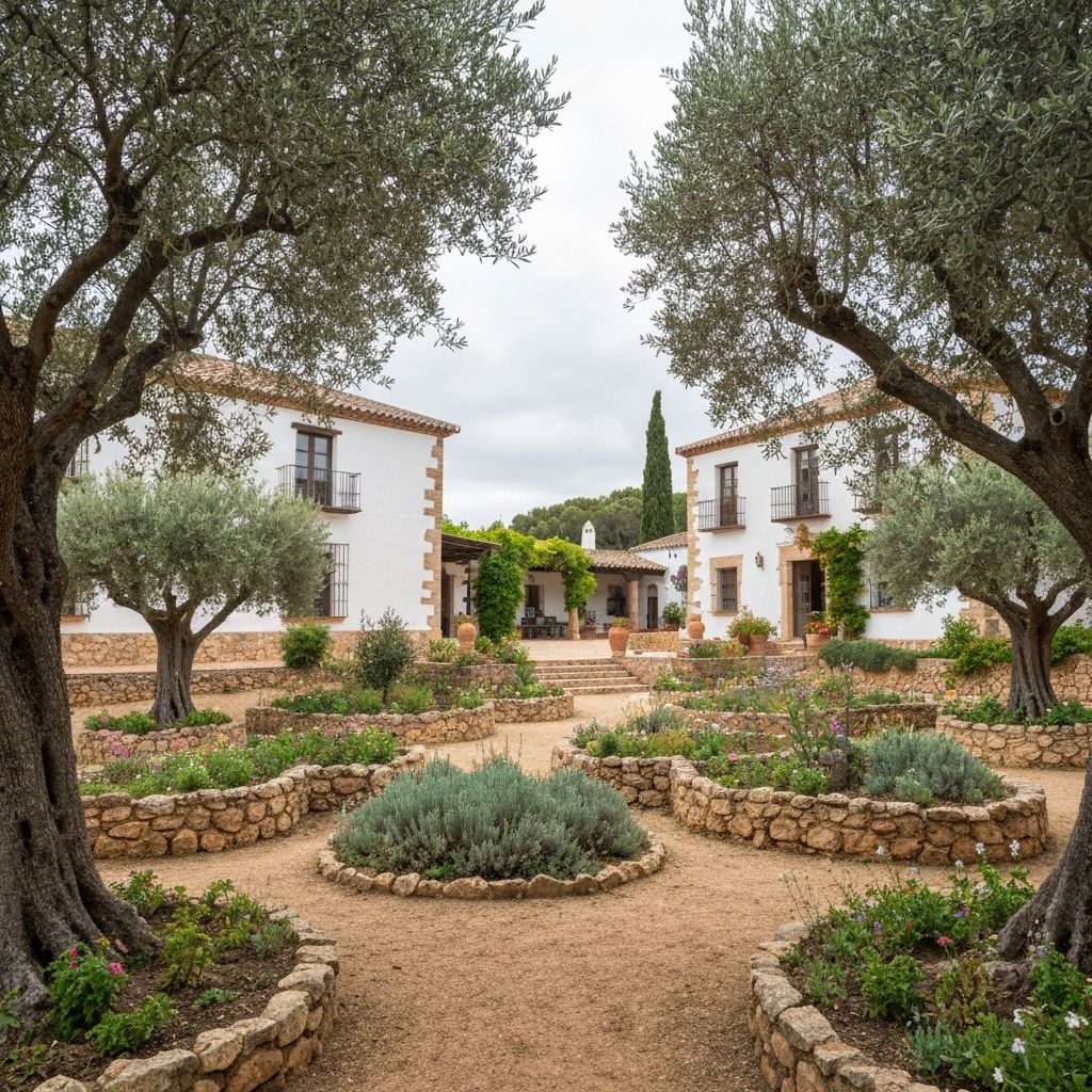 Traditionelle Finca mit mediterranem Garten